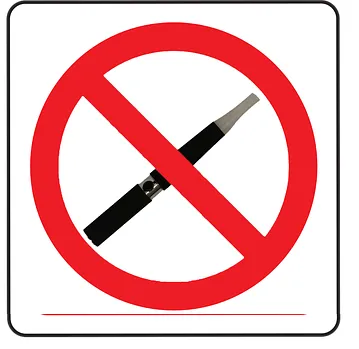 No smoking symbol promoting healthy habits for oral health