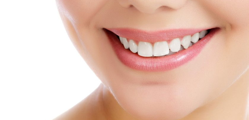 Healthy bright smile after cosmetic dentistry