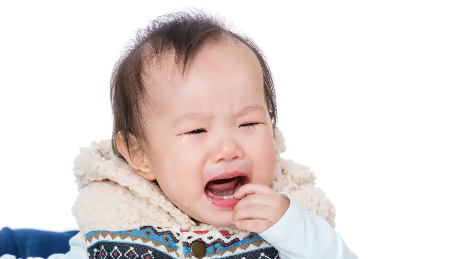 Baby experiencing teething discomfort